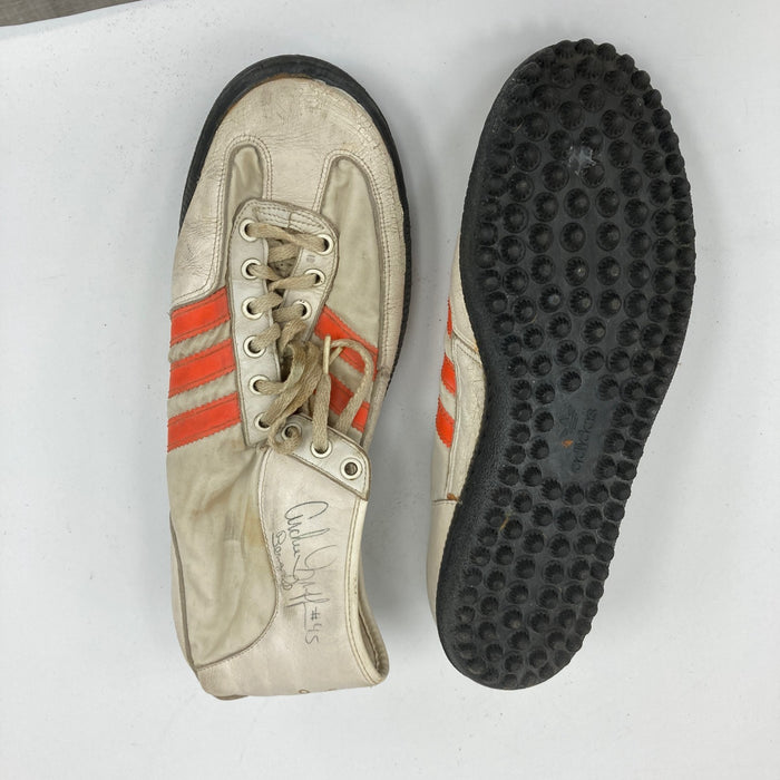 Archie Griffin Signed 1970's Adidas Cleats Shoes JSA COA
