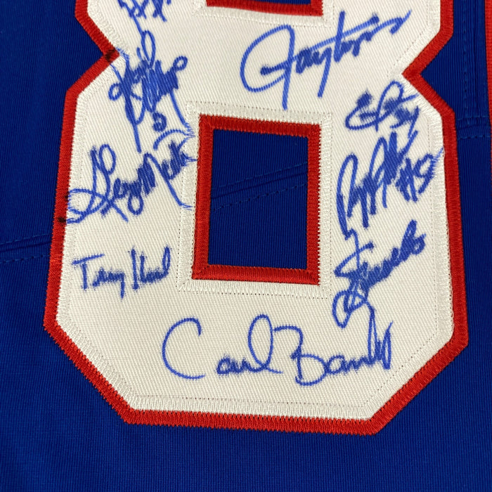 1986 New York Giants Super Bowl Champs Team Signed Jersey JSA