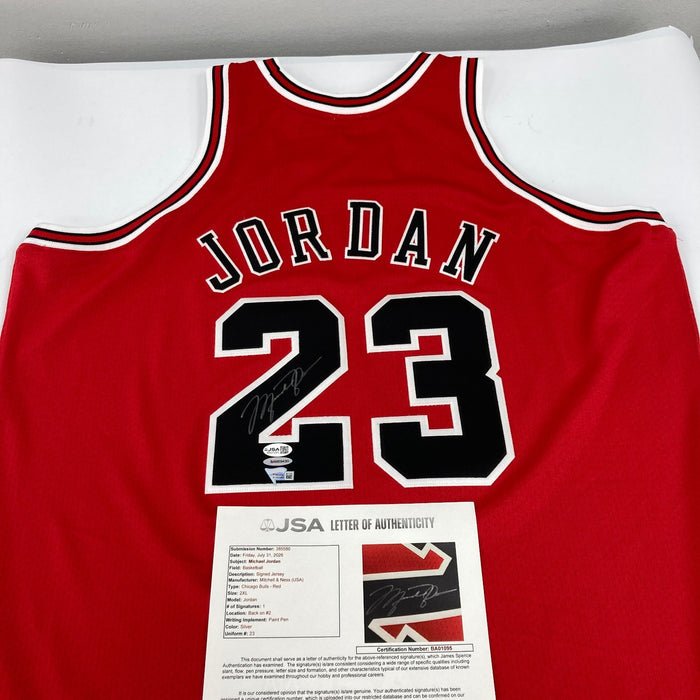 Michael Jordan Signed Chicago Bulls Authentic 1997-98 Jersey UDA & JSA COA