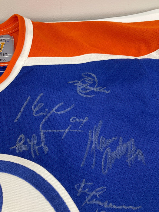 Wayne Gretzky Edmonton Oilers HOF Legends Multi Signed Jersey 24 Sigs JSA COA