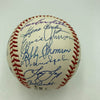 1957 Milwaukee Braves World Series Champs Team Signed Baseball Hank Aaron JSA