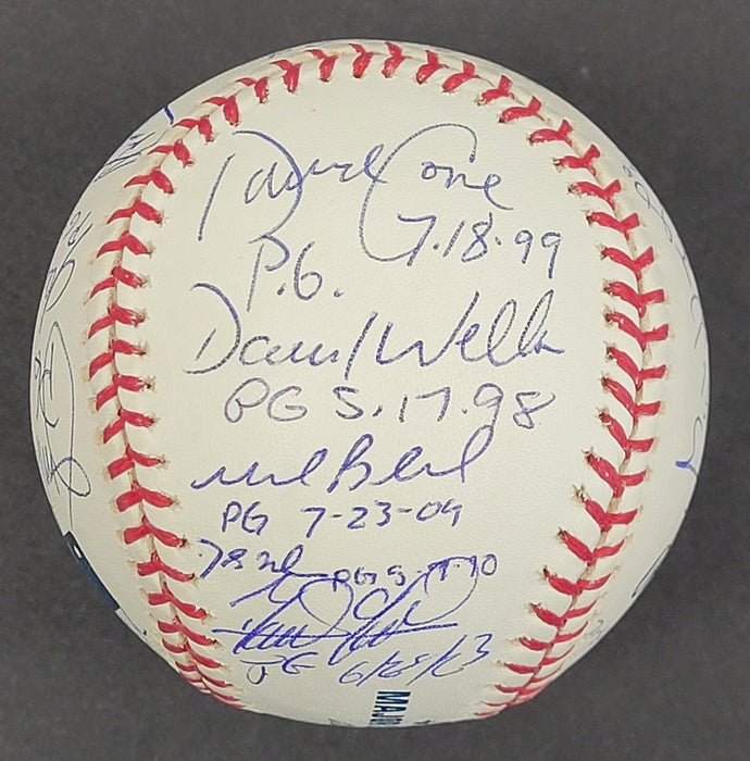 RARE Perfect Game Pitchers Signed Baseball Complete With 17 Sigs Beckett COA