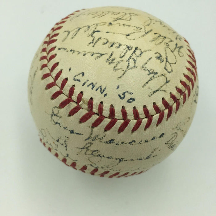 Nice 1950 Cincinnati Reds Team Signed National League Baseball 27 Sigs JSA COA