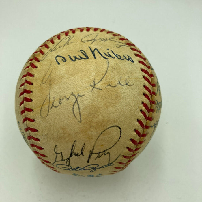 Mickey Mantle Stan Musial Hall Of Fame Multi Signed Baseball 25 Sigs JSA COA