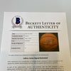 Lebron James Signed Game Used Spalding NBA Game Basketball Beckett GEM MINT 10