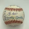 1961 New York Yankees World Series Champs Team Signed Baseball Mickey Mantle JSA