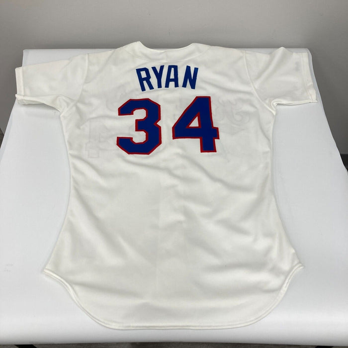 Nolan Ryan Signed Authentic 1989 Texas Rangers Game Model Jersey JSA Sticker