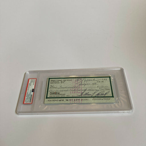 Bill Russell Signed Autographed Bank Check PSA DNA Boston Celtics HOF Legend