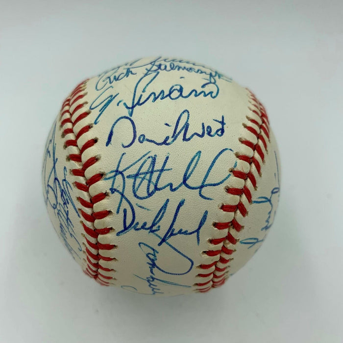 Stunning 1990 Minnesota Twins Team Signed Baseball Kirby Puckett 34 Sigs JSA COA
