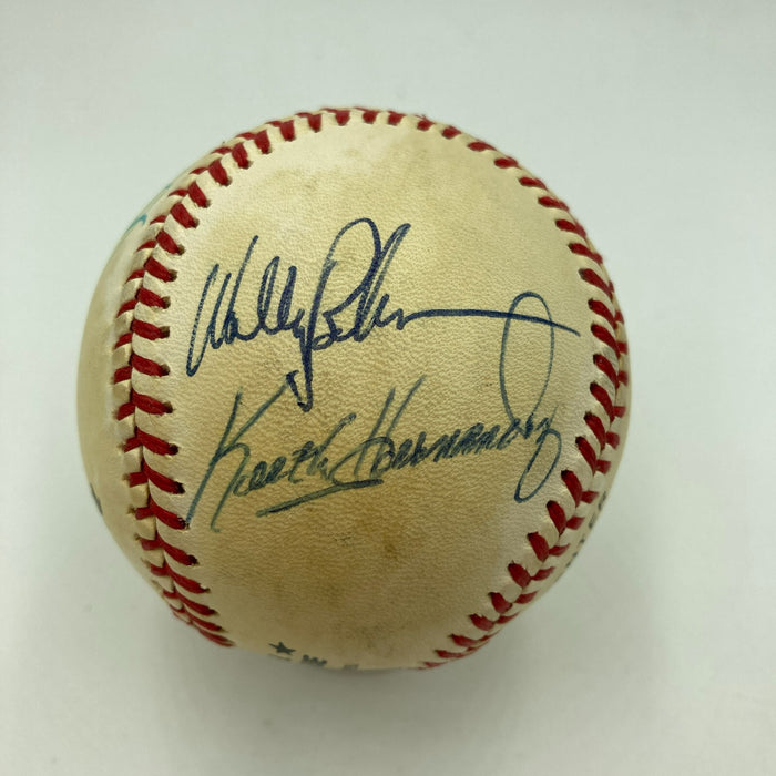 1980's New York Mets Team Signed National League Baseball With Gary Carter