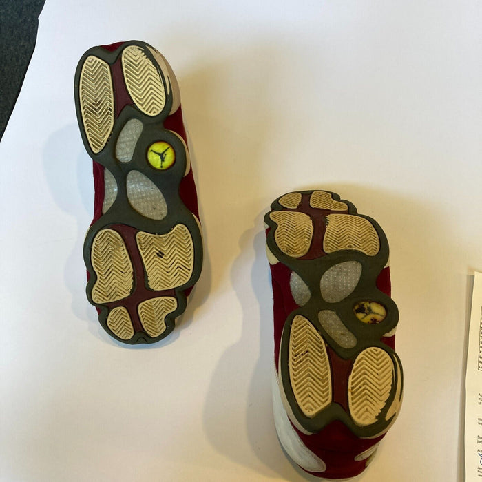 Michael Jordan Dual Signed Jordan Sneakers Shoes JSA COA Big Auto