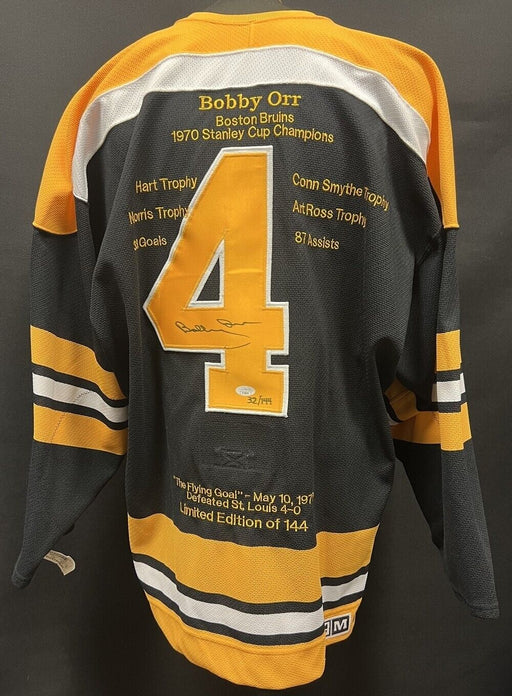 Bobby Orr Signed Authentic CCM Boston Bruins STATS Jersey JSA COA