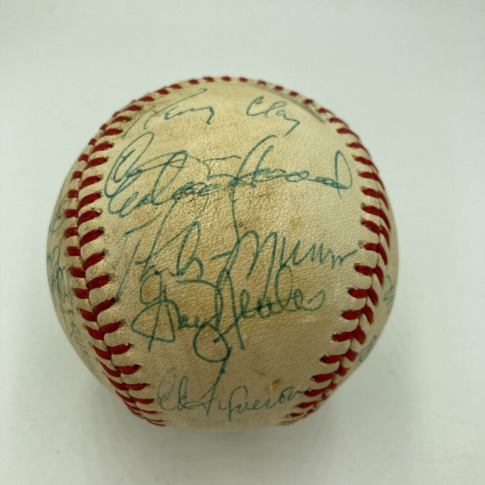 1978 New York Yankees World Series Champs Team Signed Baseball With Munson JSA