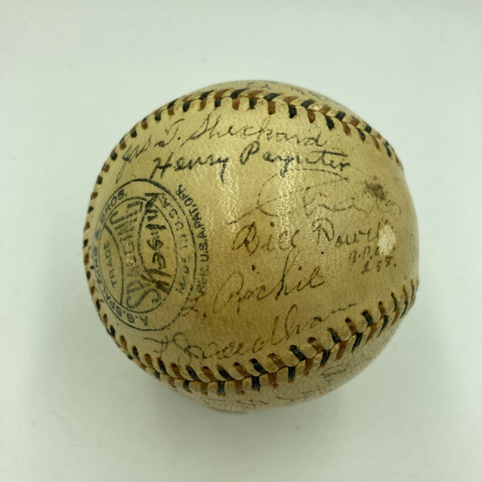 Historic 1913 Chicago Cubs Team Signed Baseball 26 Sigs Johnny Evers JSA COA