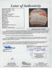 Beautiful Willie Mays Signed Ron Lewis Hand Painted Art Baseball JSA COA