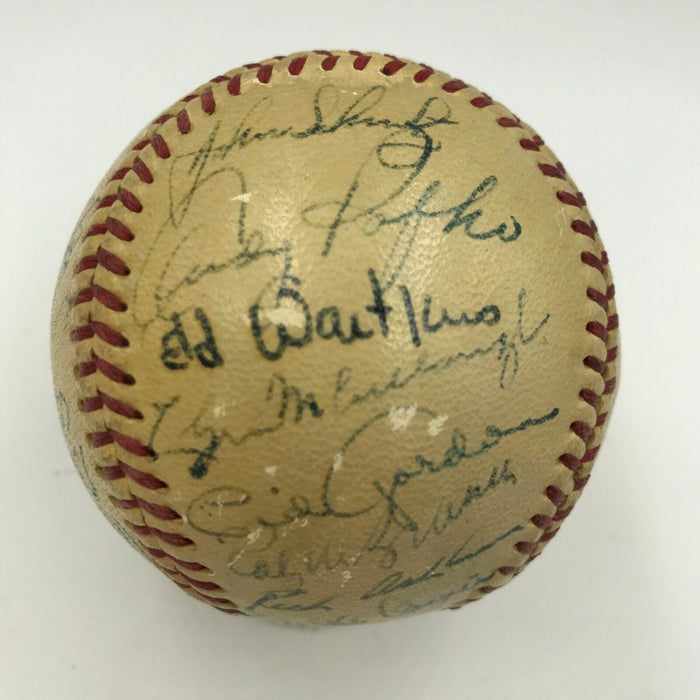 1948 All Star Game National League Team Signed Baseball W/ Stan Musial PSA DNA