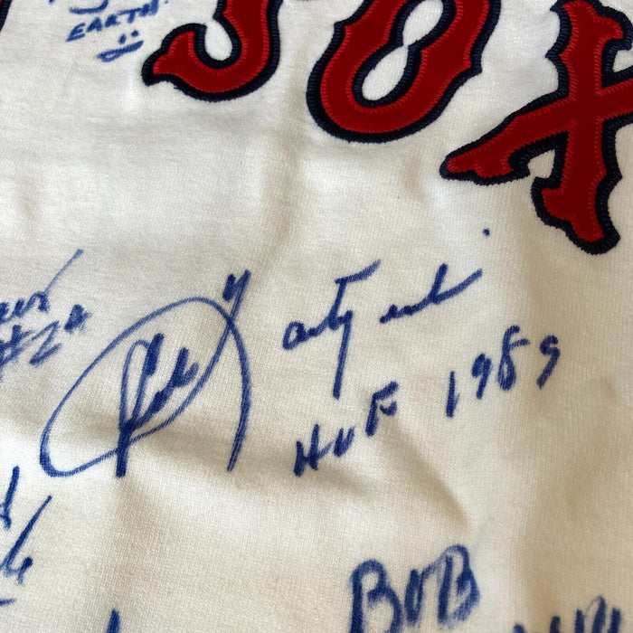 1975 Boston Red Sox AL Champs Team Signed Game Model Jersey Carl Yastrzemski JSA