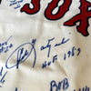 1975 Boston Red Sox AL Champs Team Signed Game Model Jersey Carl Yastrzemski JSA