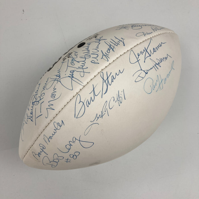 1966 Green Bay Packers Super Bowl 1 Champs Team Signed Football JSA COA