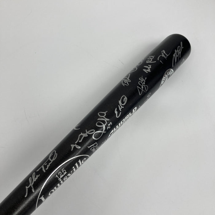 2007 Boston Red Sox World Series Champs Team Signed Baseball Bat Steiner COA