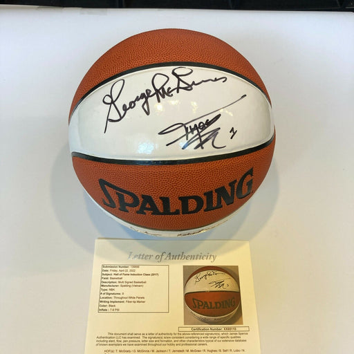 Tracy McGrady 2017 Hall Of Fame Induction Class Signed Basketball JSA COA