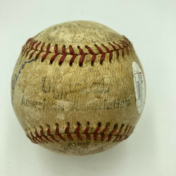 Ron Jackson Signed Actual Home Run Game Used Baseball July 17th, 1957 JSA COA