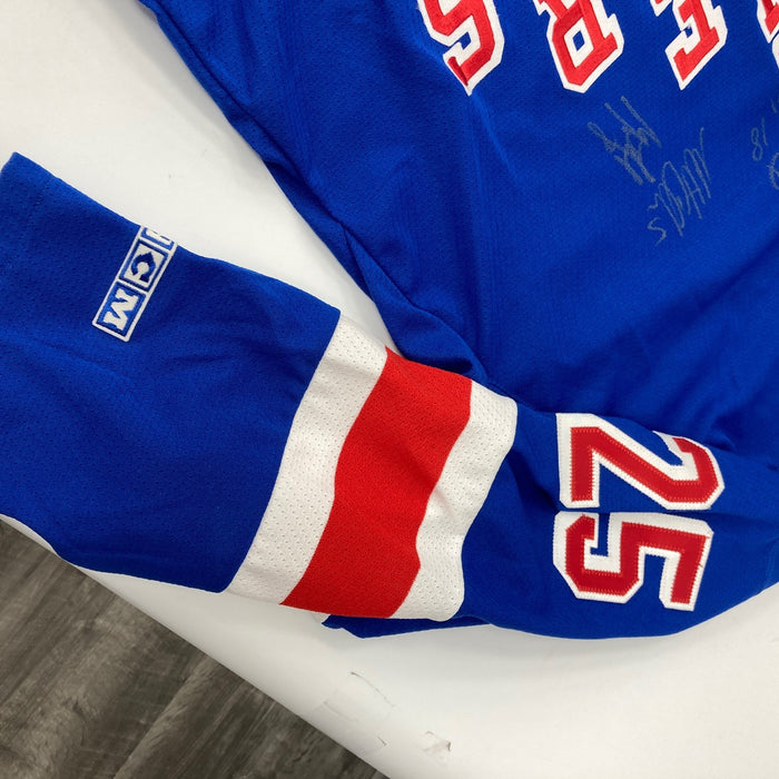 2006-2007 New York Rangers Team Signed Authentic Jersey JSA COA