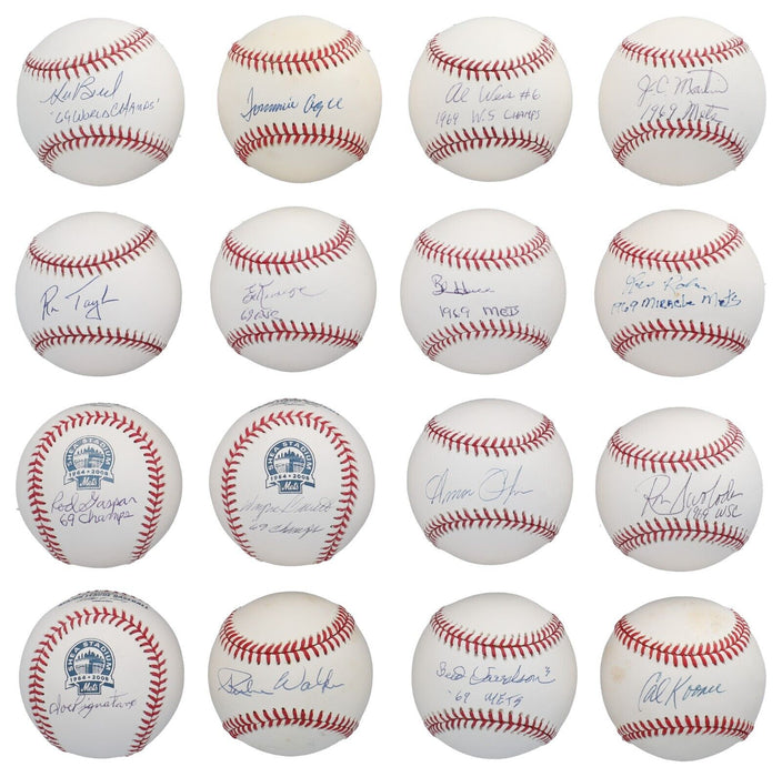 1969 New York Mets WS Champs Team Signed Baseball Collection 40 Balls JSA COA