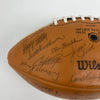 1969 Texas Longhorns National Champions Team Signed Football 55 Sigs Beckett COA