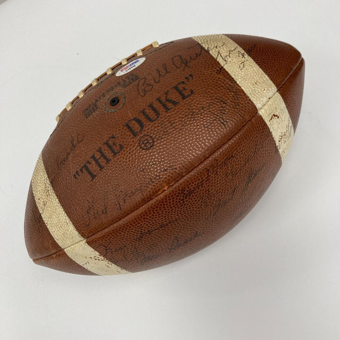 1962 Green Bay Packers NFL Champs Team Signed Football Vince Lombardi PSA DNA