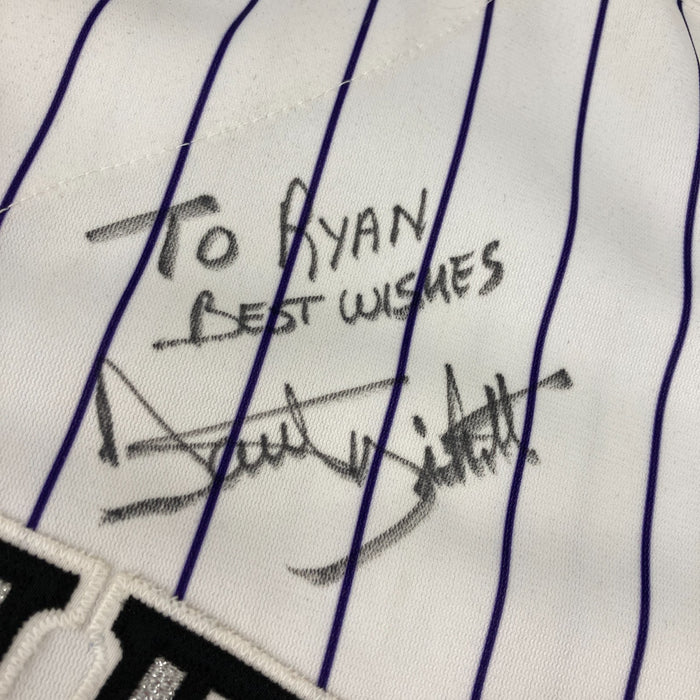 Dante Bichette Signed 1990's Russell Colorado Rockies Authentic Jersey JSA COA