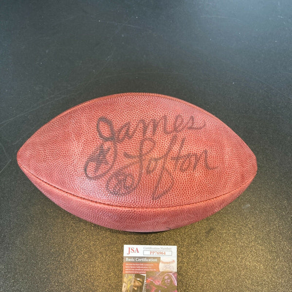 James Lofton Signed Official 1992 Wilson Super Bowl Game Football JSA COA