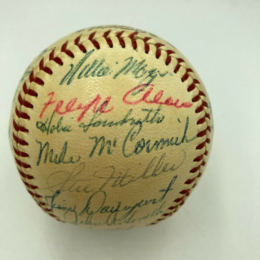 Willie Mays 1959 San Francisco Giants Team Signed National League Baseball JSA
