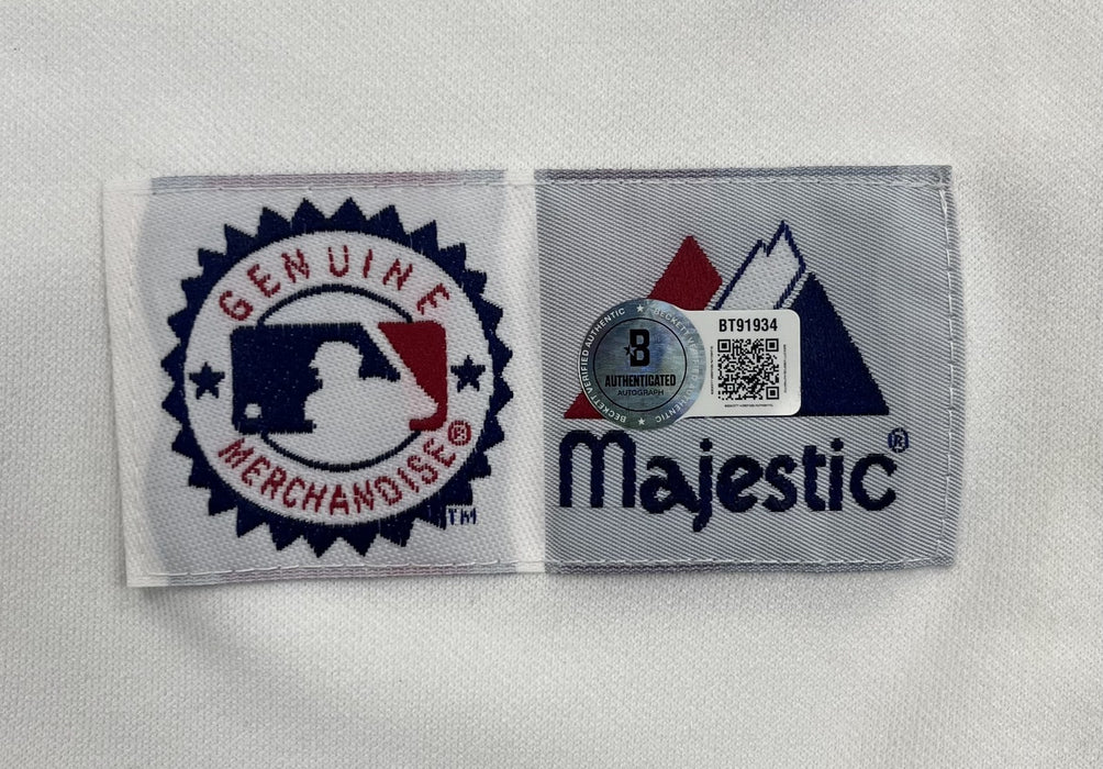 Frank Robinson Signed Washington Nationals Opening Day Majestic Jersey Beckett