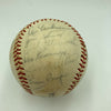 1965 Chicago Cubs Team Signed Vintage Wilson Baseball Ernie Banks JSA COA