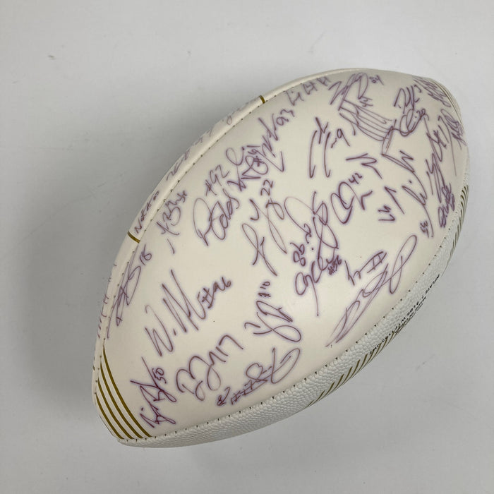 2015 Carolina Panthers NFC Champs Team Signed Super Bowl 50 Football PSA DNA COA