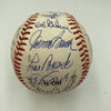 Hall Of Fame Multi Signed Baseball 30 Sigs Ernie Banks Mike Schmidt  JSA COA