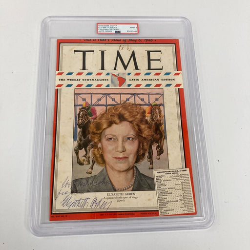 Elizabeth Arden Signed Time Magazine & Signed Letter PSA DNA MINT 9