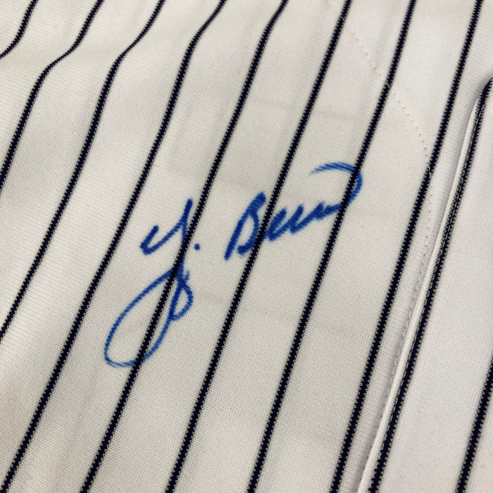 New York Yankees World Series Grand Slams Signed Jersey 5 Sigs Yogi Berra JSA