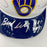 Robin Yount Paul Molitor Milwaukee Brewers HOF Legends Signed Helmet JSA COA