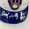 Robin Yount Paul Molitor Milwaukee Brewers HOF Legends Signed Helmet JSA COA