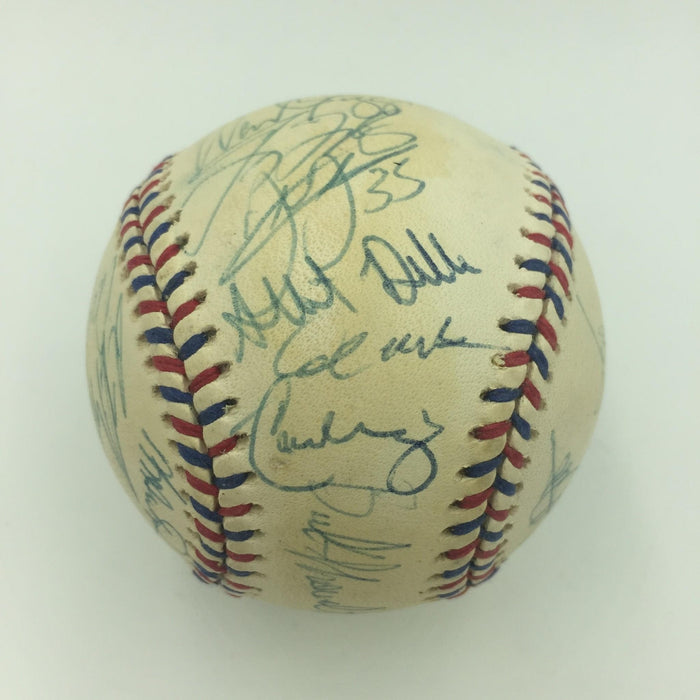 1995 All Star Game Team Signed Baseball Kirby Puckett Cal Ripken Jr SGC COA
