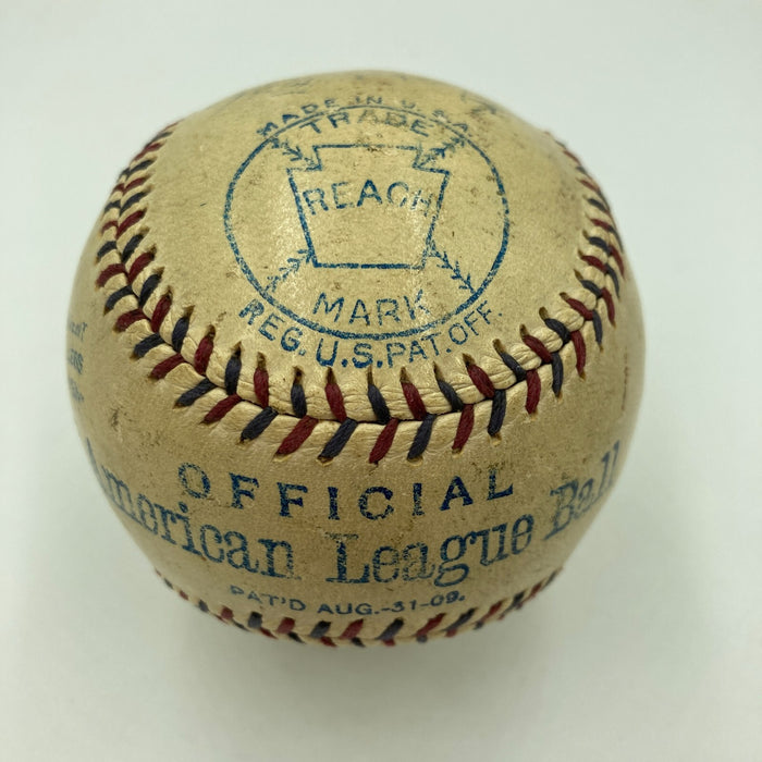 George Stovall & Gus Fisher Signed 1911 American League Baseball Indians Beckett