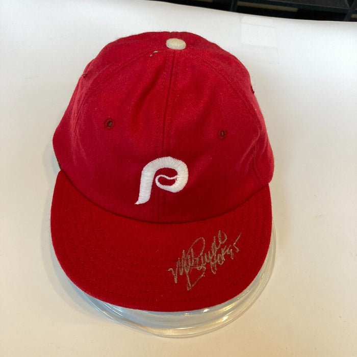 Mike Schmidt HOF 1995 Signed Authentic Philadelphia Phillies Baseball Hat JSA