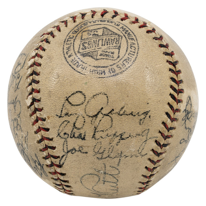 Babe Ruth & Lou Gehrig 1933 New York Yankees Team Signed Baseball JSA COA