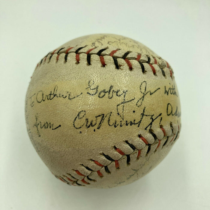 Admiral Chester W. Nimitz Signed Baseball World War 2 Navy Commander WW2 JSA COA