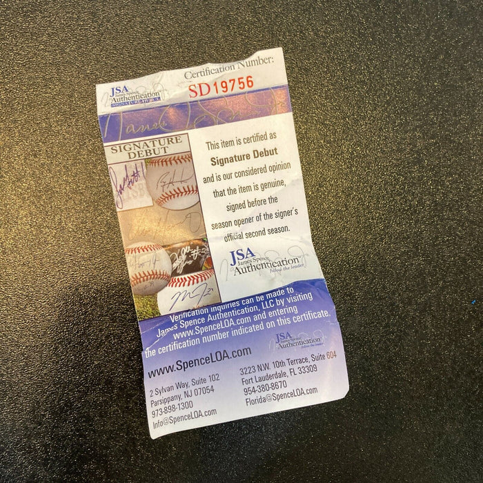 Gleyber Torres Rookie Signed Game Used Baseball Bat With JSA COA Yankees