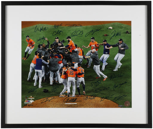 2017 Houston Astros World Series Champs Team Signed 16x20 Photo Tristar COA