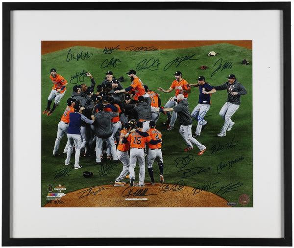 2017 Houston Astros World Series Champs Team Signed 16x20 Photo Tristar COA