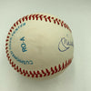 Beautiful Mickey Mantle Signed American League Baseball PSA DNA Graded MINT 9